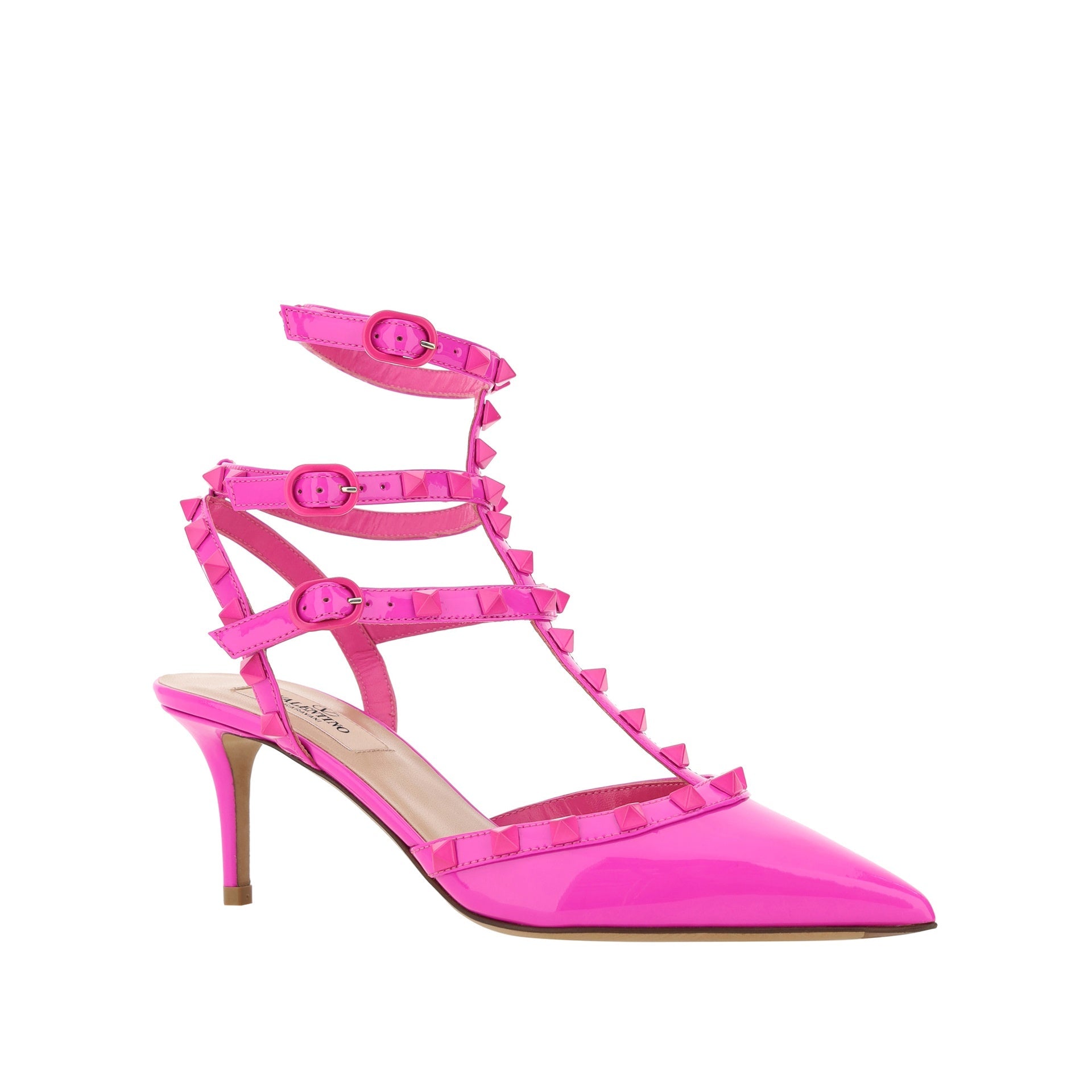 Garavani Rockstud Pumps Pink Calf Leather