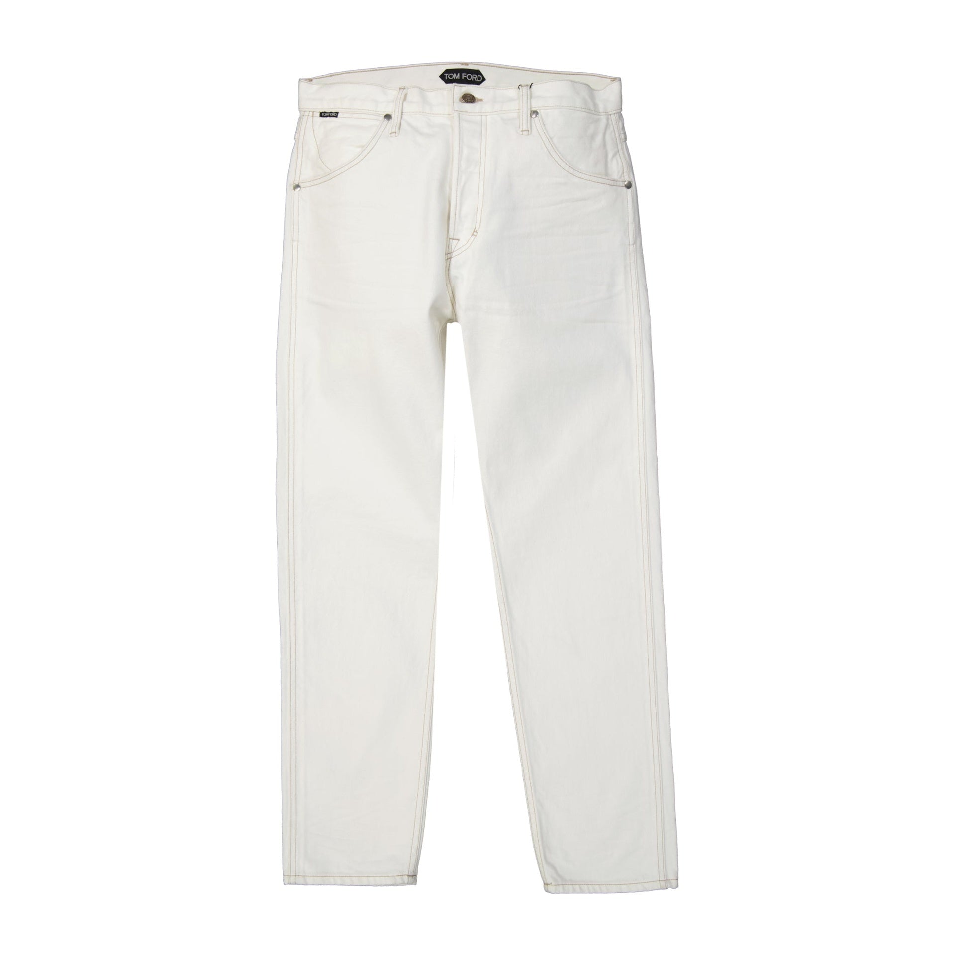 Tom Ford Denim Jeans White Cotton