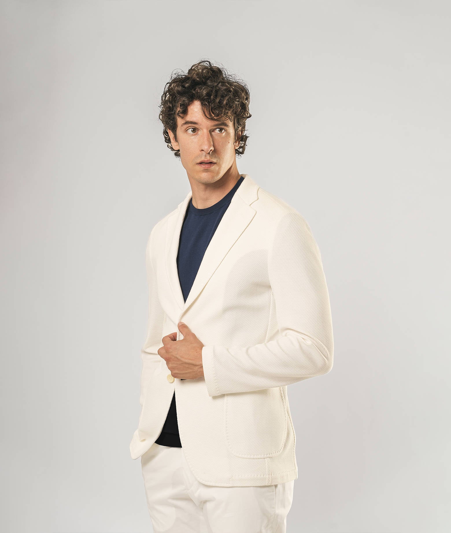 Sporty Cotton Blazer Muscat Firebrick Jersey Jacket
