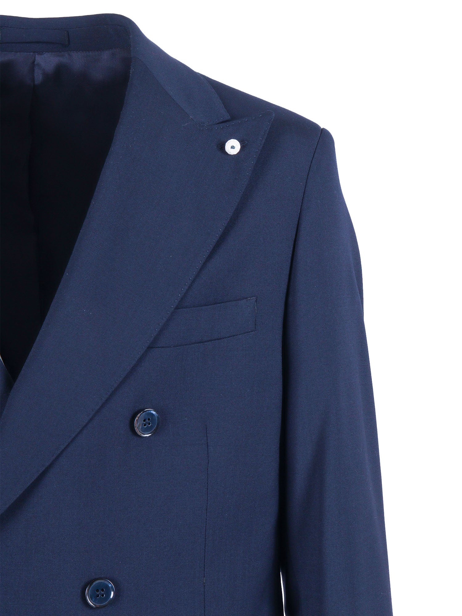 Suit Blue Virgin Wool Dress