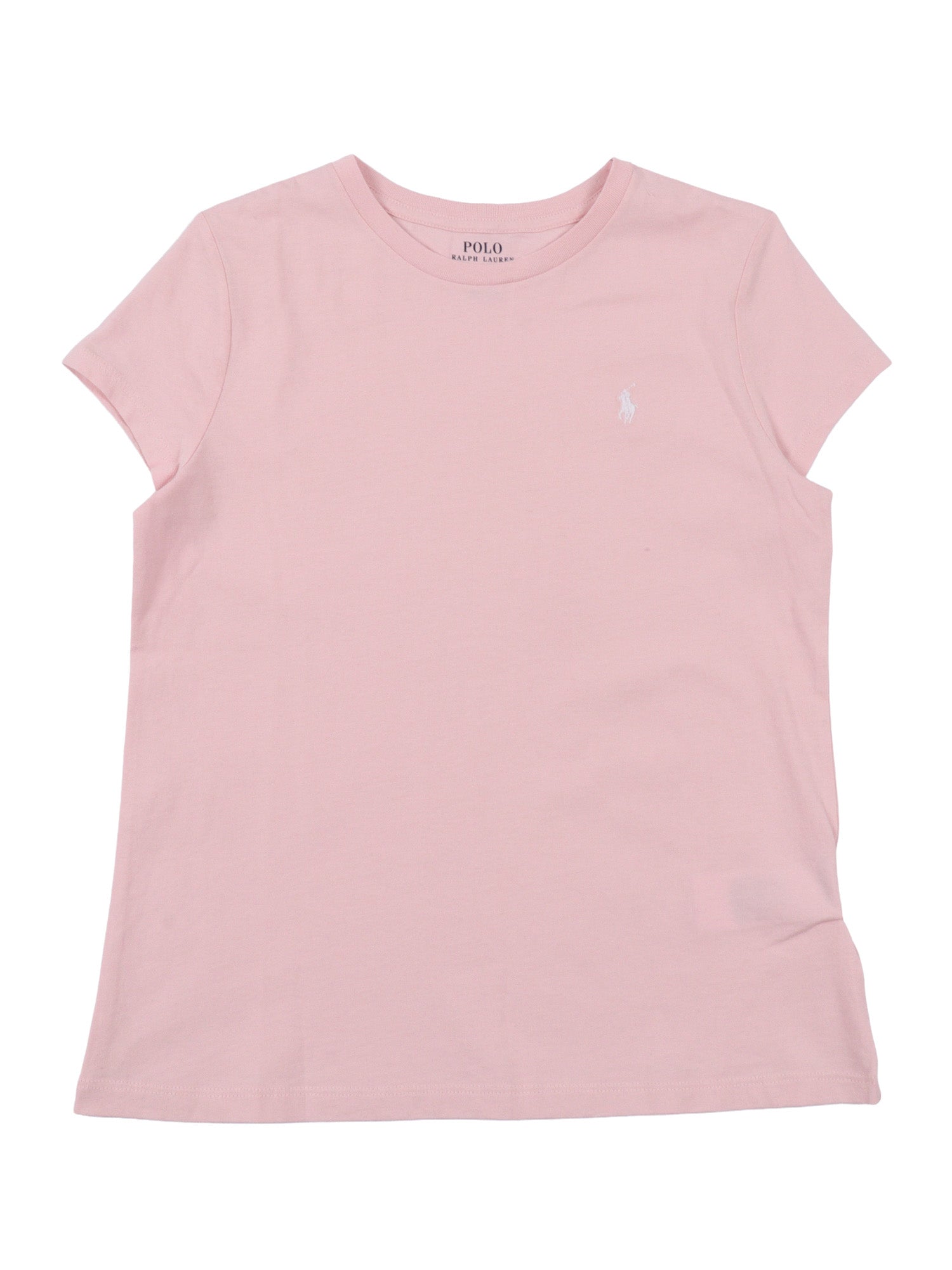 SS CN TEE-TOPS-KNIT Pink Cotton Short Sleeves T-shirt