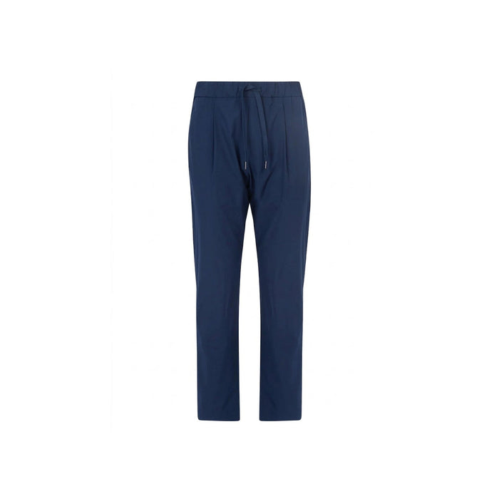 Herno Tapered Trousers Blue Elastane Polyamide