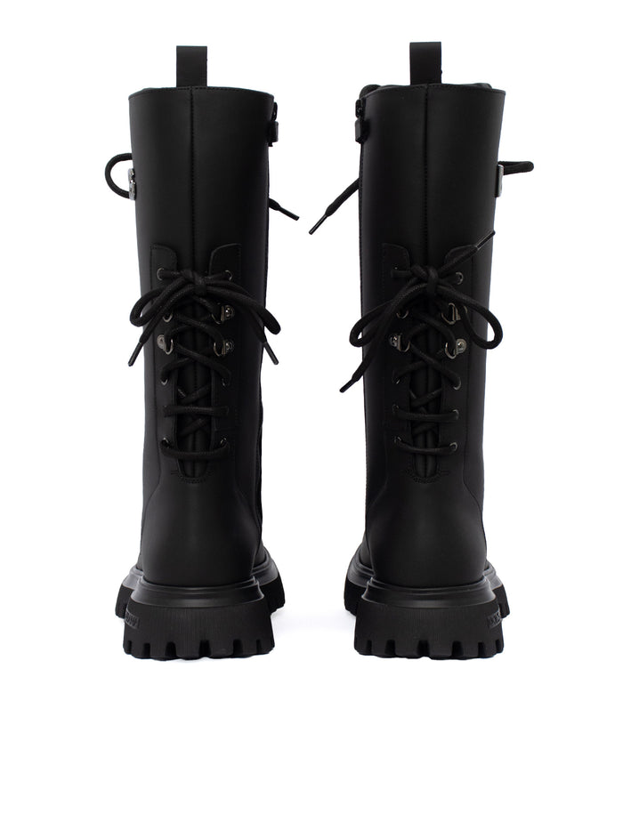 Boots Black Calfskin Lining Booties