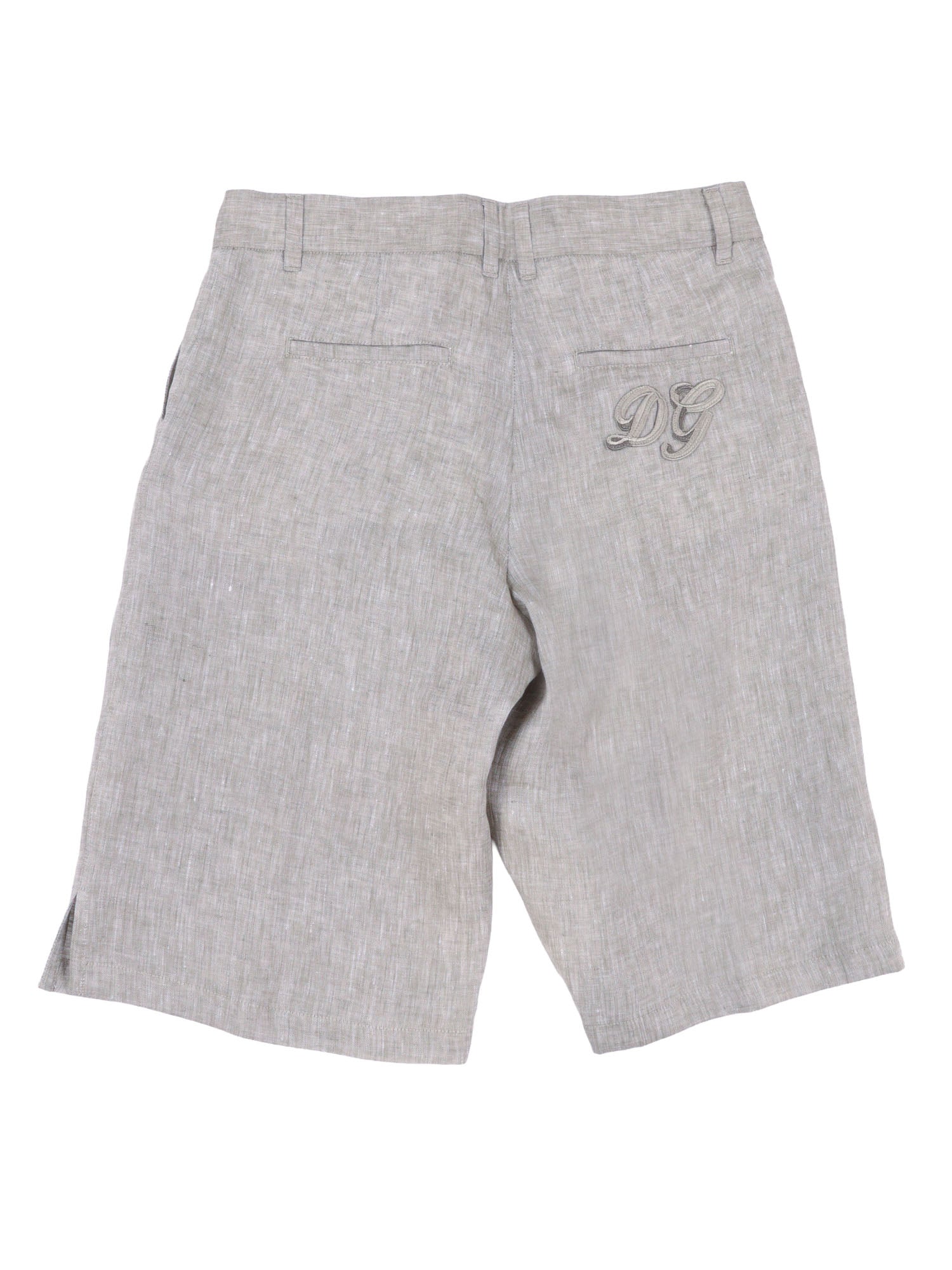 Bermudas Grey Linen Bermuda Short