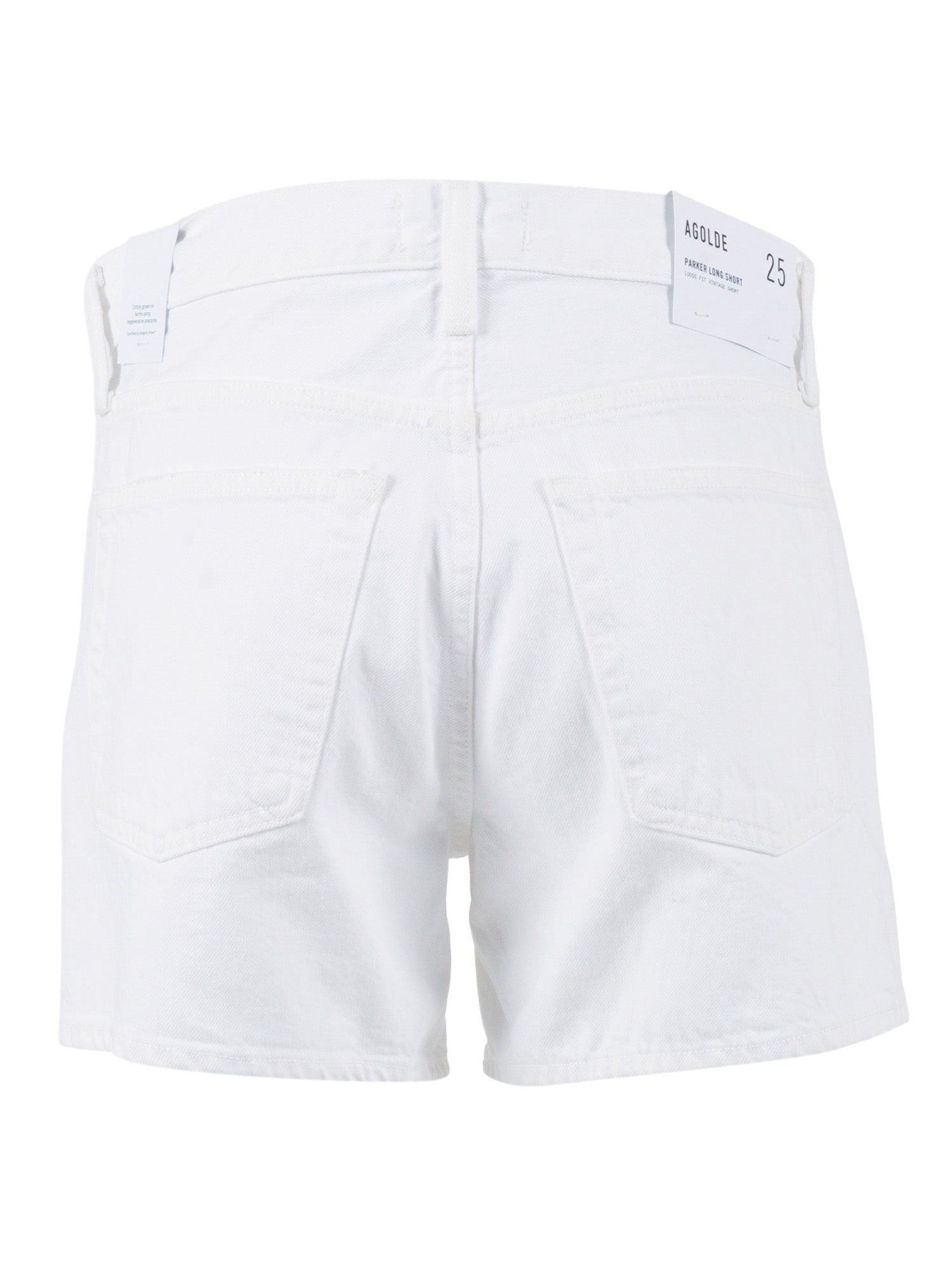 PARKER LONG SHORT White Regenerative Cotton Bermuda