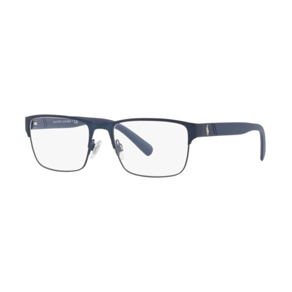 Polo Ralph Lauren Eyeglasses Rectangle Full Rim, Matte Navy Blue Frame And Clear Demo Lenses Lens Ph11759119 Sunglasses