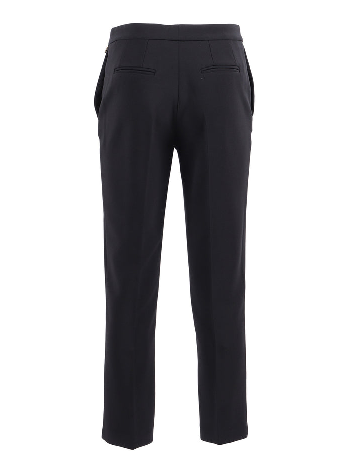 TROUSERS Black Polyester Elastane Pant