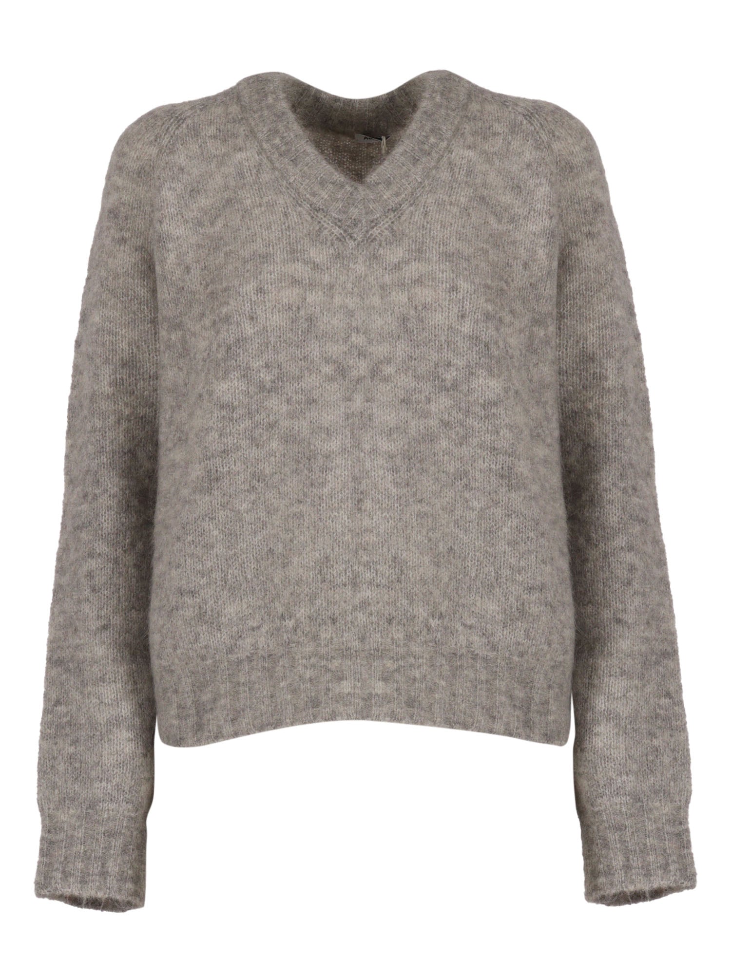 Woman Sweater Grey Crewneck
