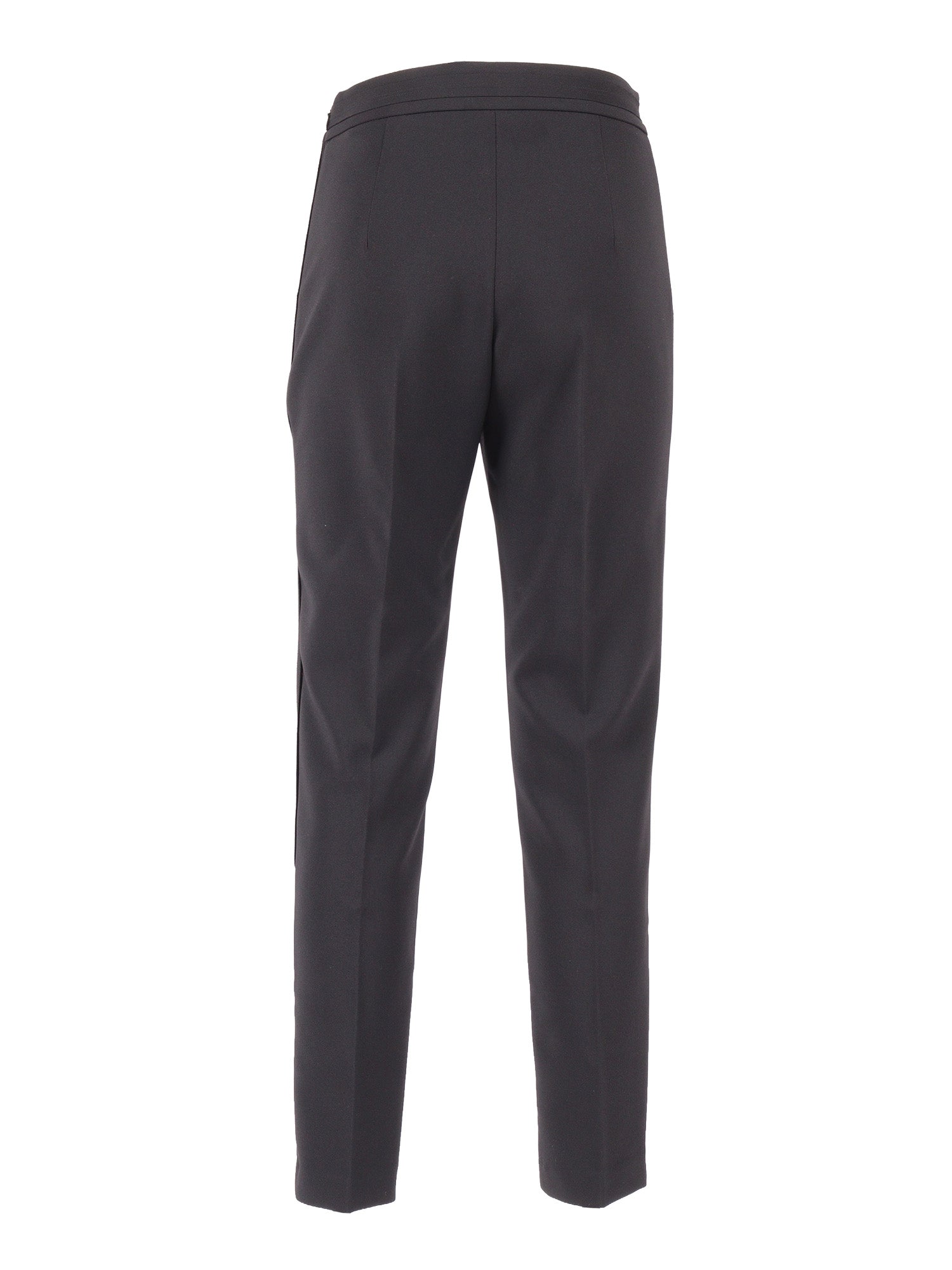 TROUSERS Black Polyester Elastane Pant