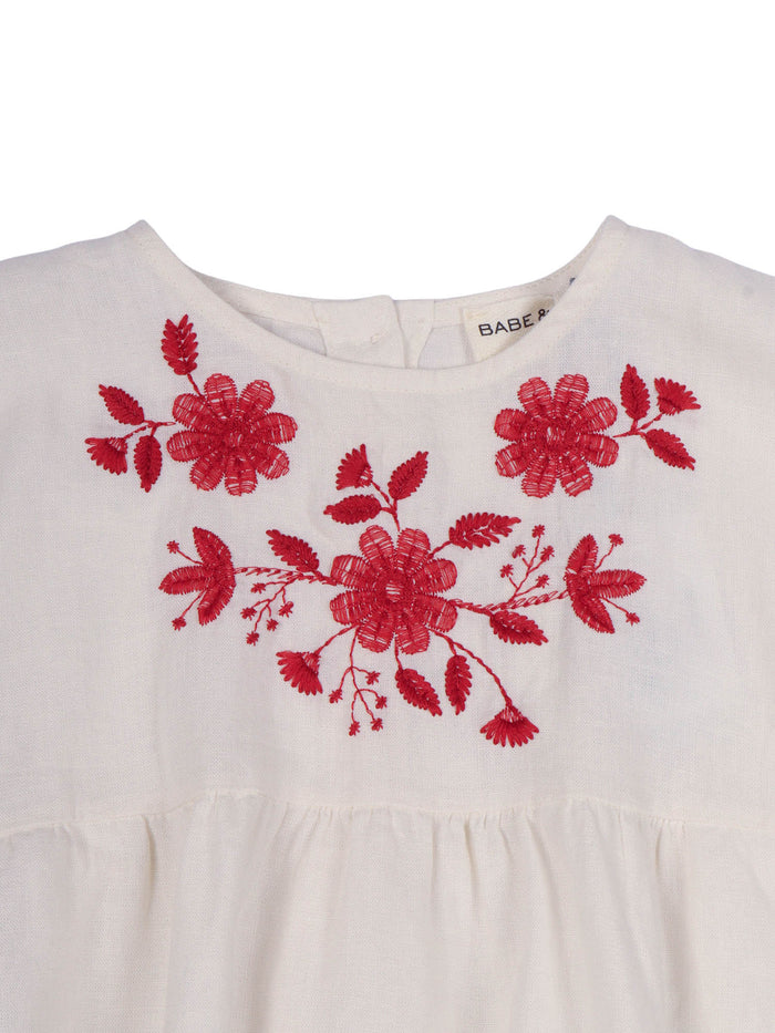 Tutina India Beige Linen Cotton Romper