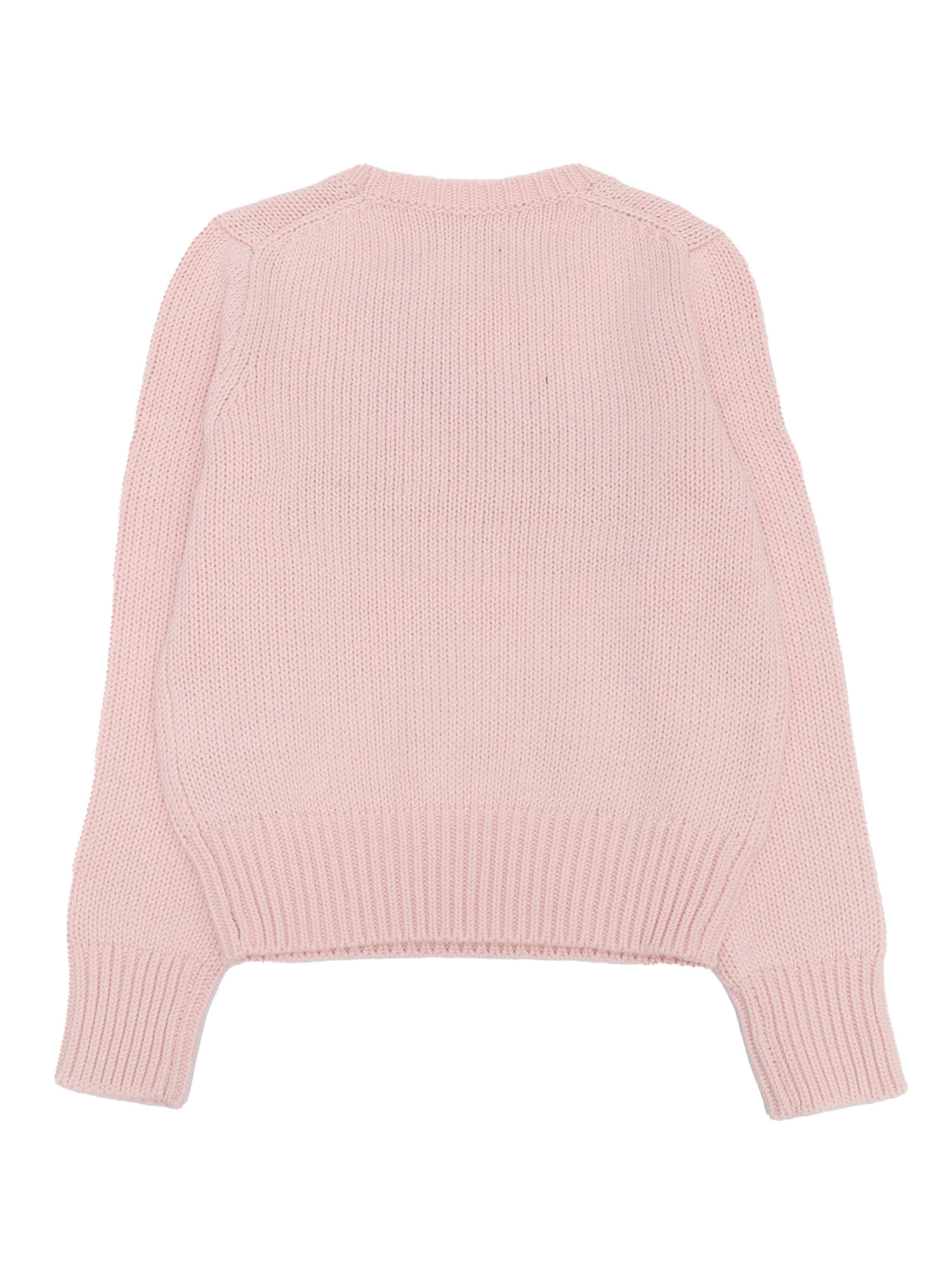 AMERICAN SWT-TOPS-SWEATER Pink Cotton Crewneck