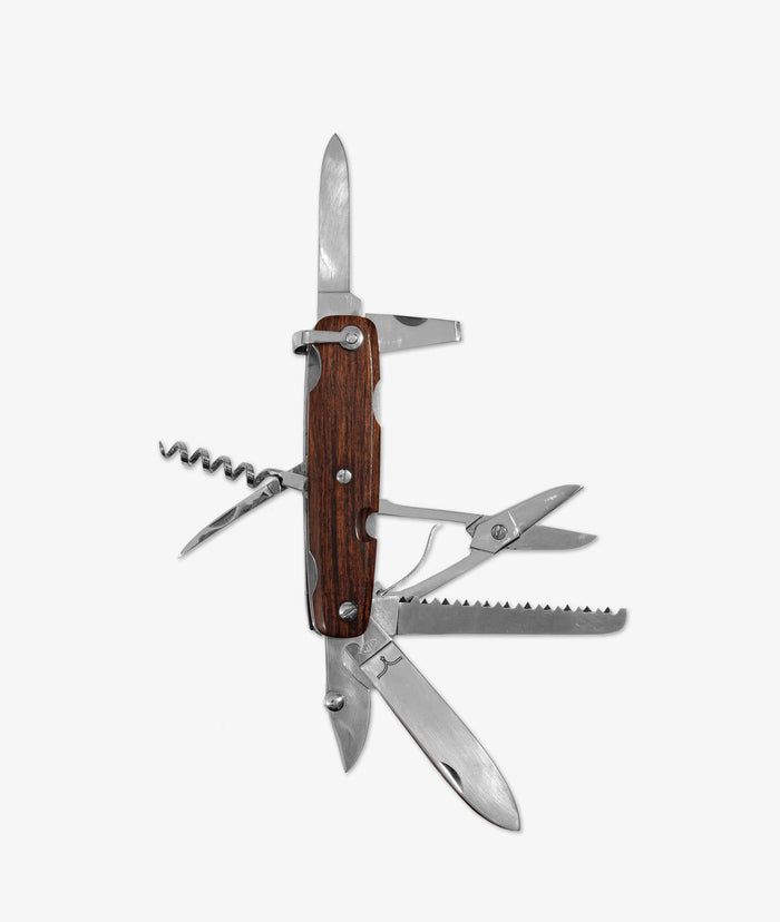 Rosewood Canif 8 Tools Brown Collectors Knives