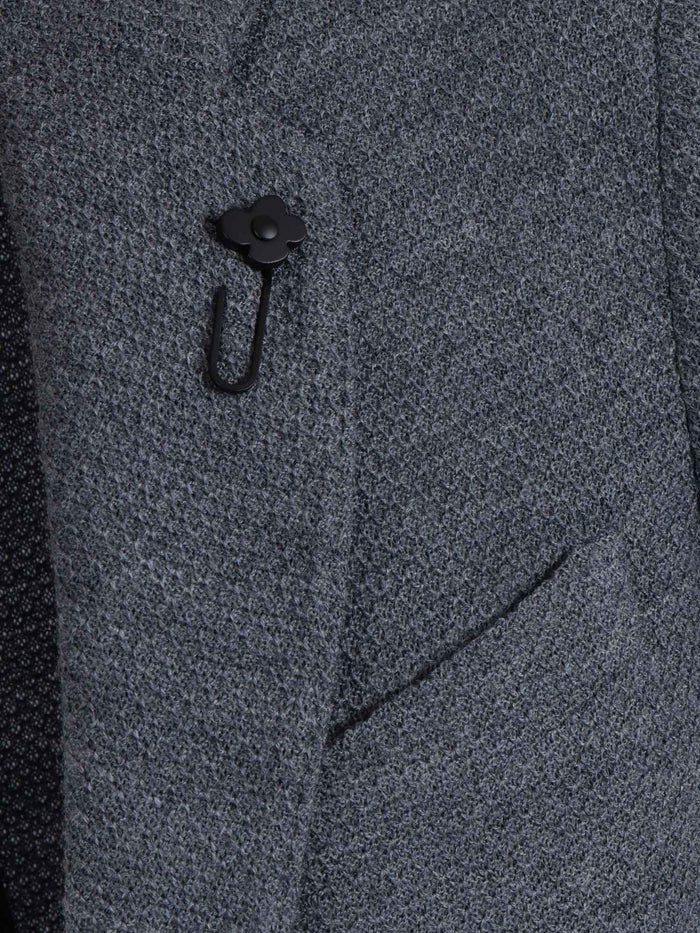 Liknit Jacket Wool Interior Polyester Single Breasted