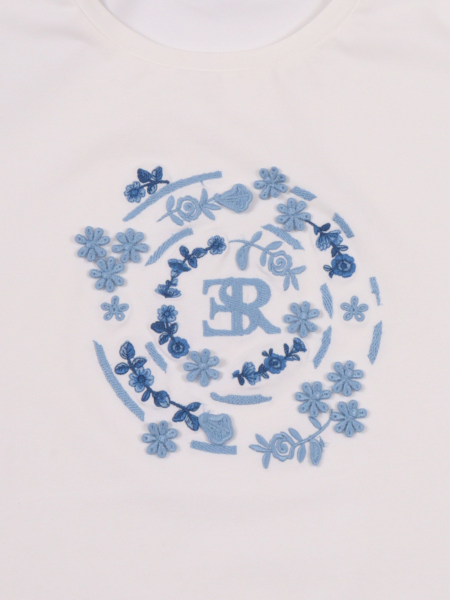 JERSEY T-SHIRT White Cotton Elastane Short Sleeves