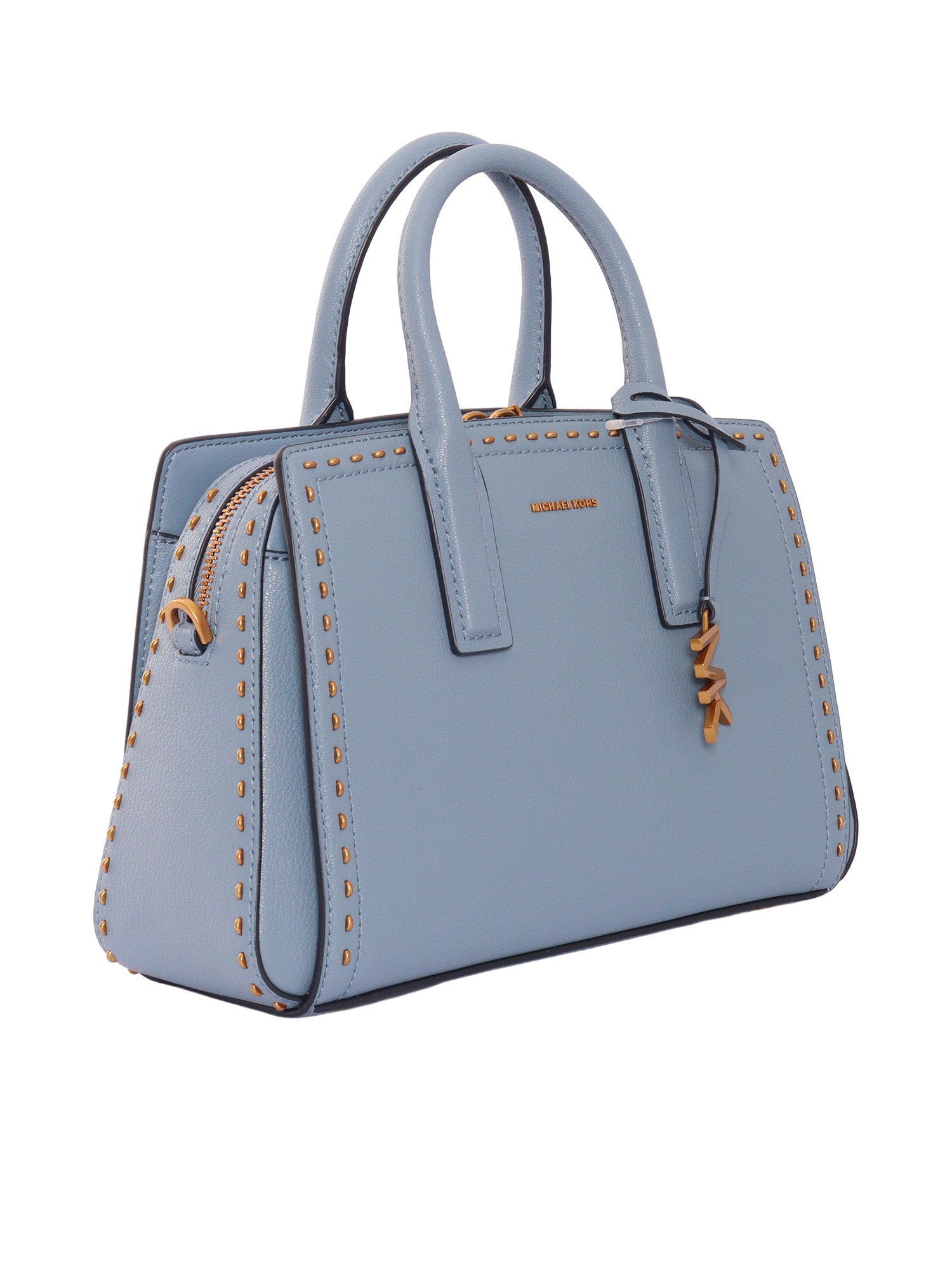 SM SATCHEL Light Blue Cow Leather Handbag
