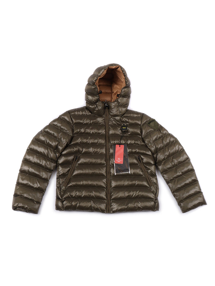 Adams Junior Down Jacket Green Polyamide Short Puffer