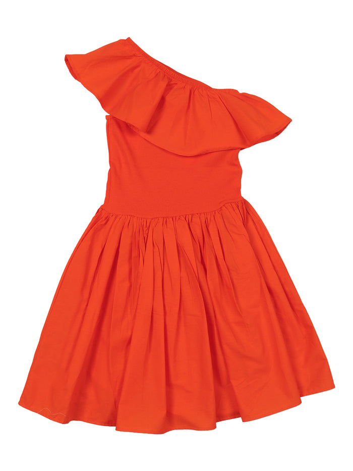 Chloey Dress SS Red Cotton Organic