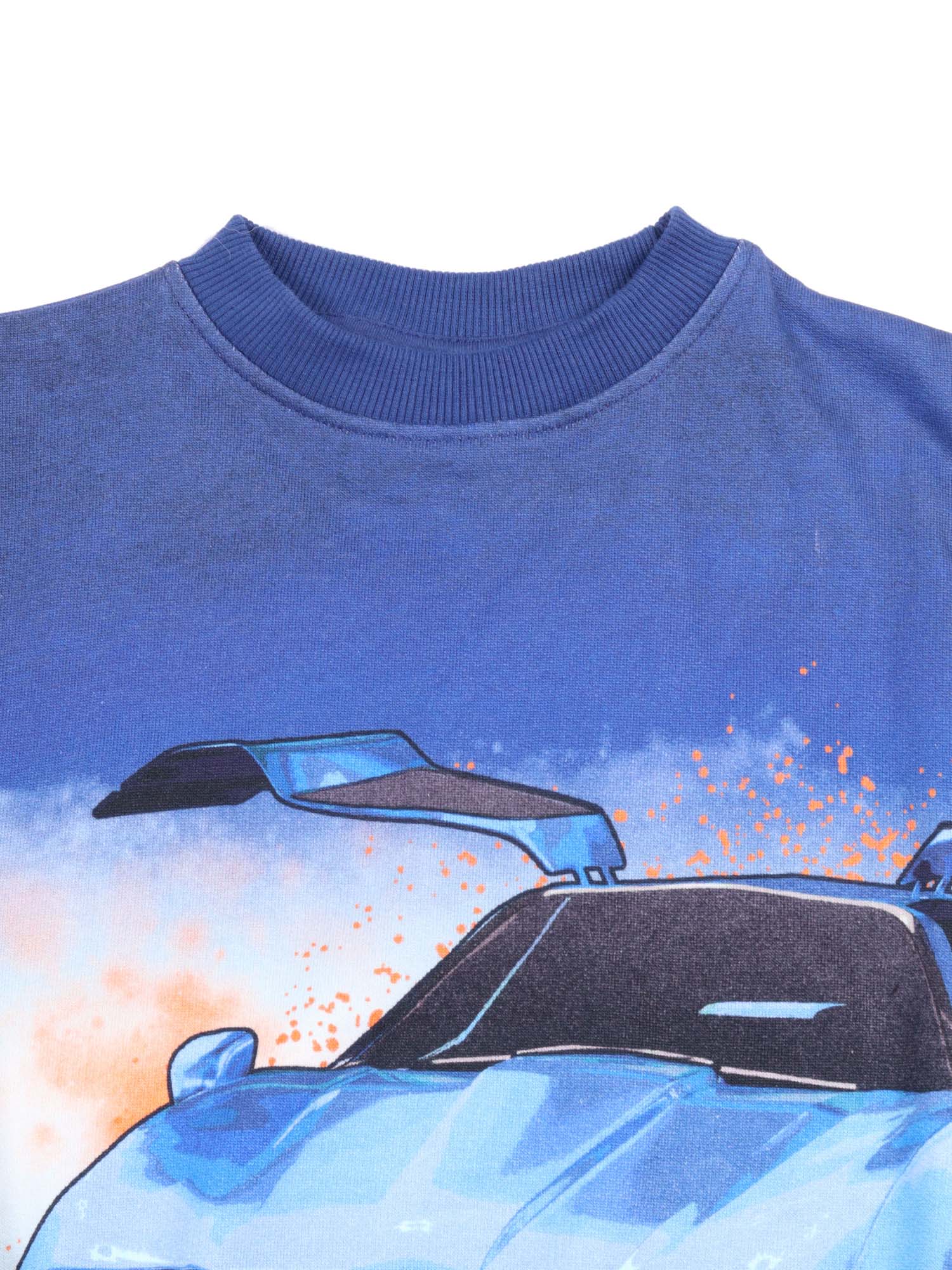 Mattis Sweat shirt Blue Cotton Organic Sweatshirt
