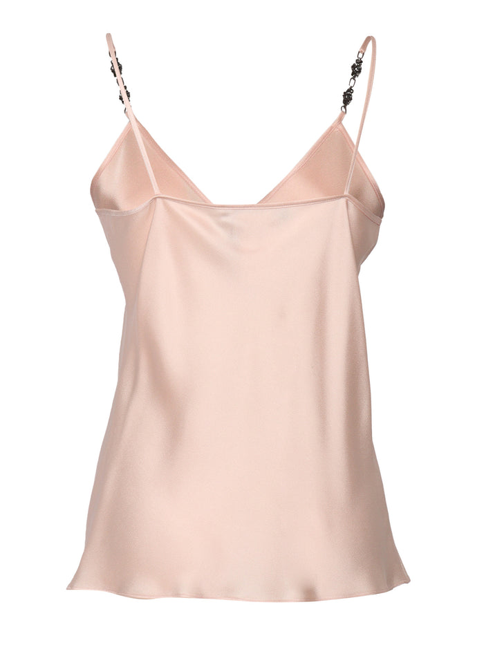 AFELIO Top-Woven waistcoat Pink Acetate Viscose