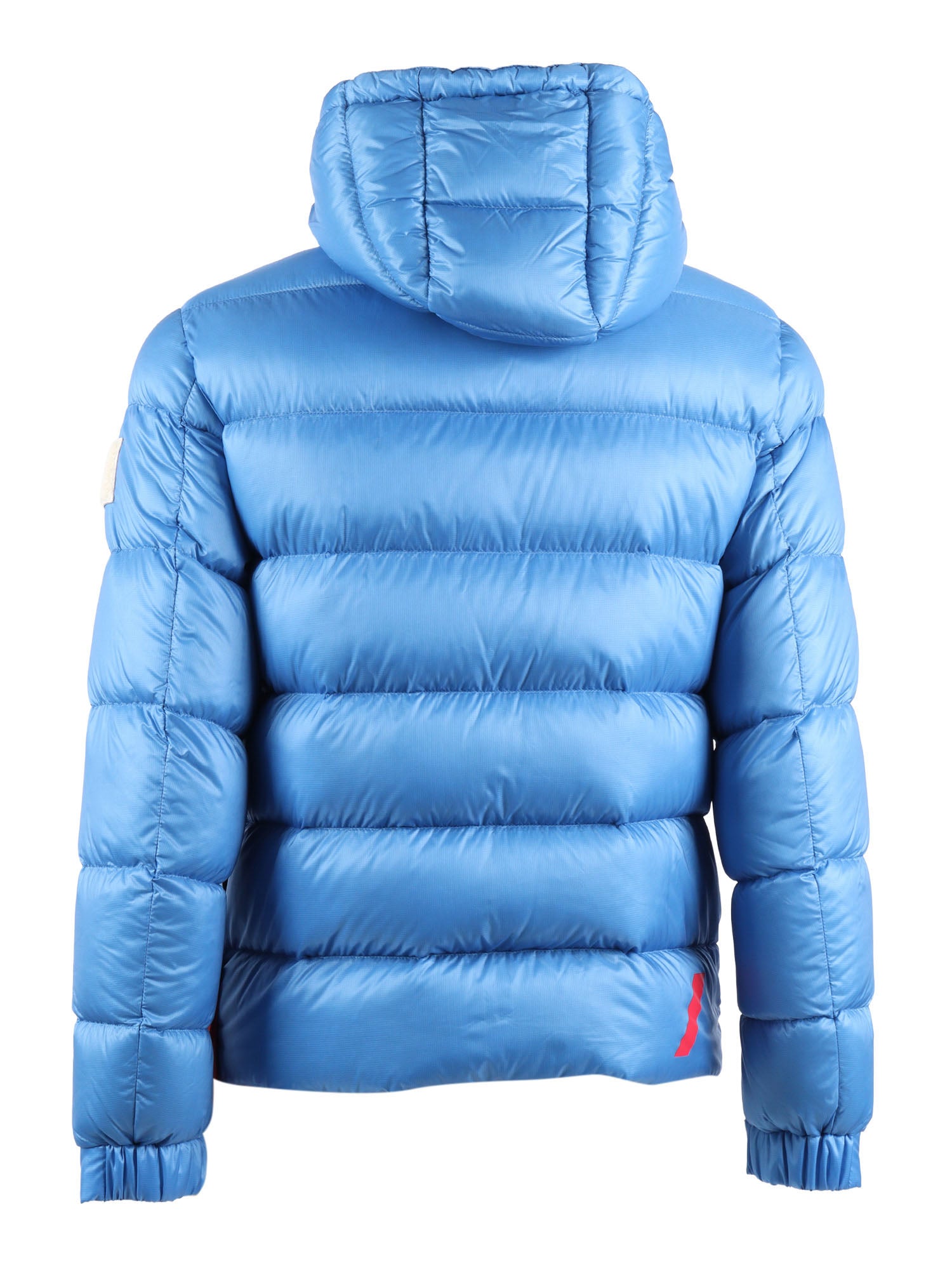 Mens Outerwear Light Blue Polyamide Short Puffer