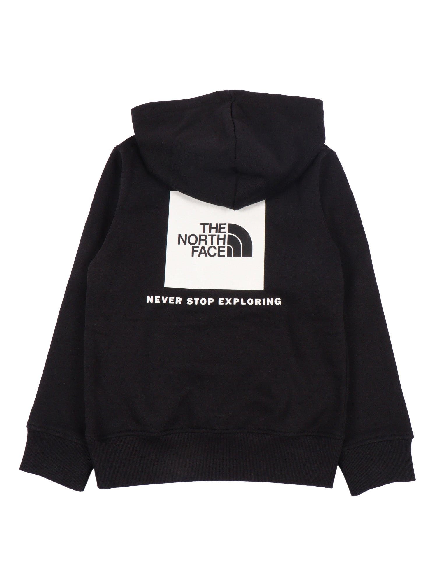 Teen Box Nse Regular Hoodie Tnf Black Cotton Recycled Polyester Sweatshirt