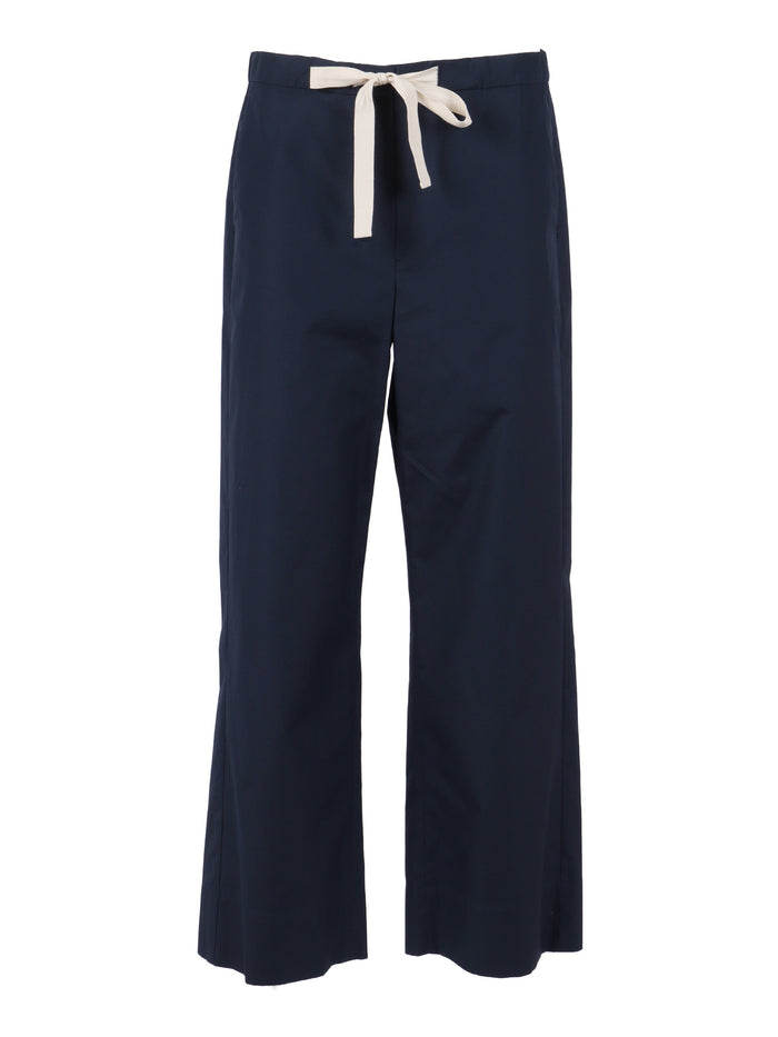 TROUSERS Blue Cotton Pant