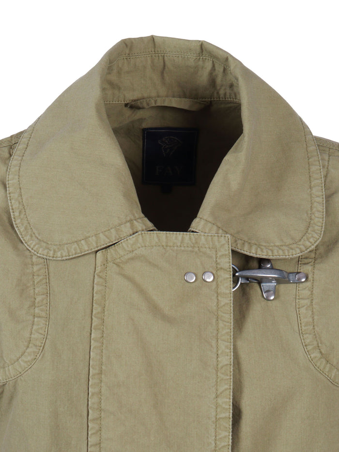 3 Gangi Bomber Green Cotton Polyamide Jacket