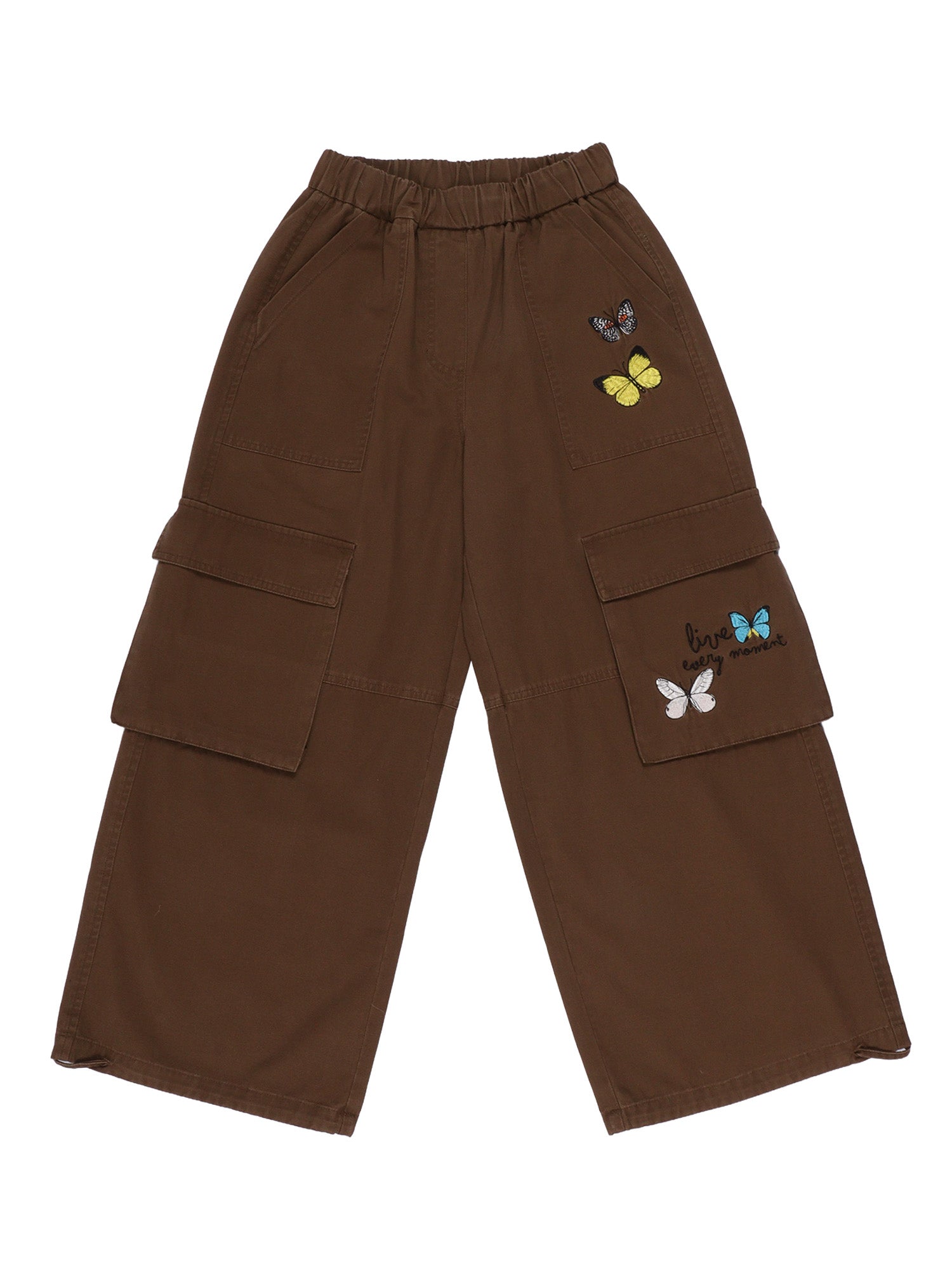 CANVAS CARGO PANTS Brown Cotton