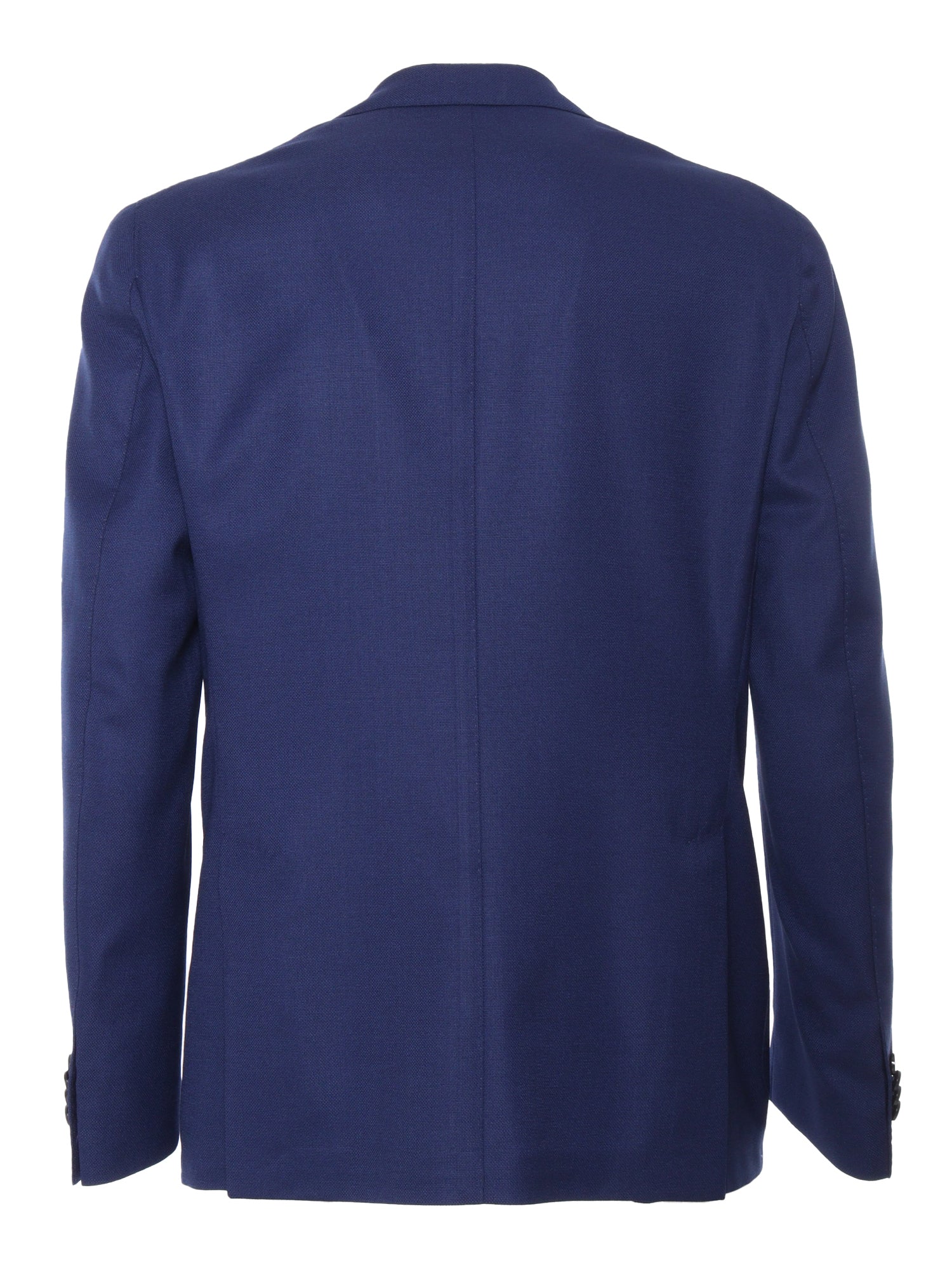 Blue single breasted blazer Virgin Wool Elastane Jacket