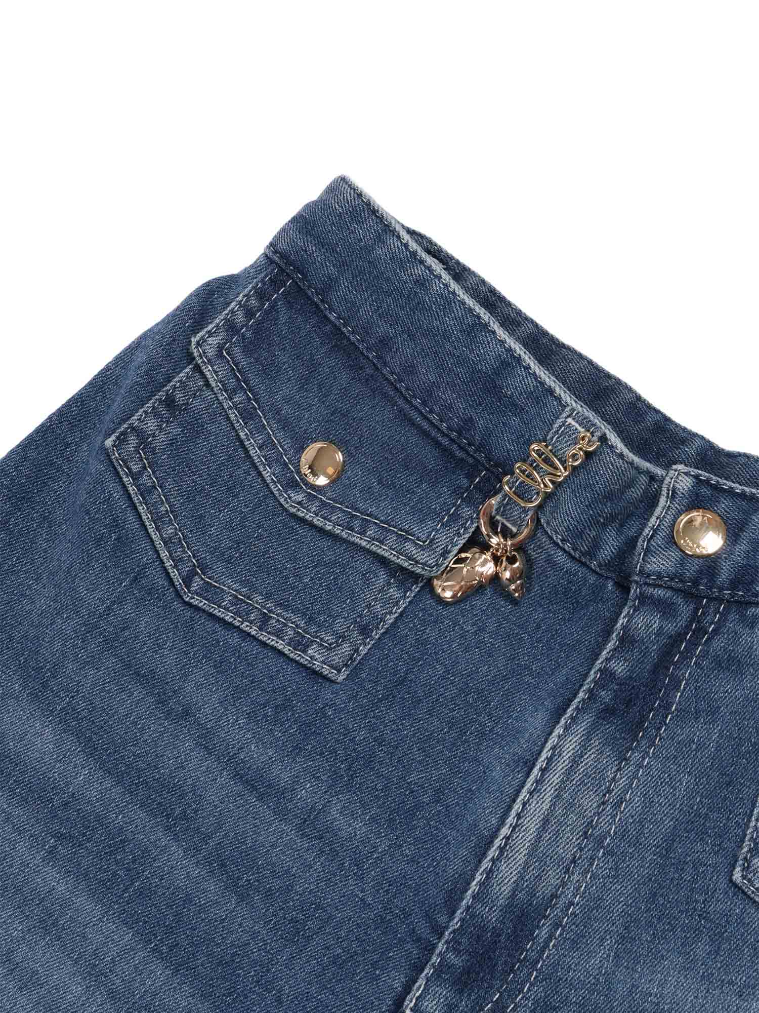 JEANS Blue Cotton Elastane