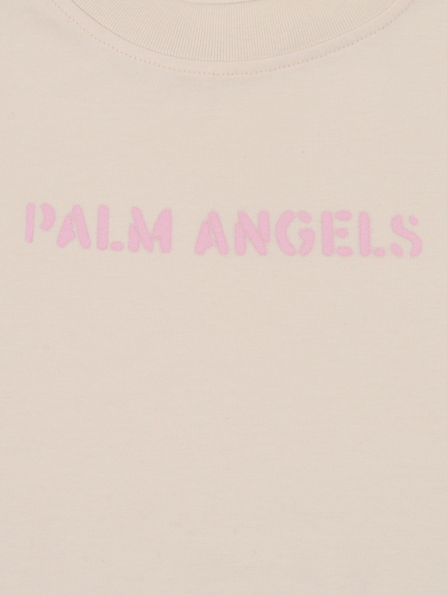 LOGO STAMP REG T-SHIRT S-S GIRL Beige Cotton Short Sleeves