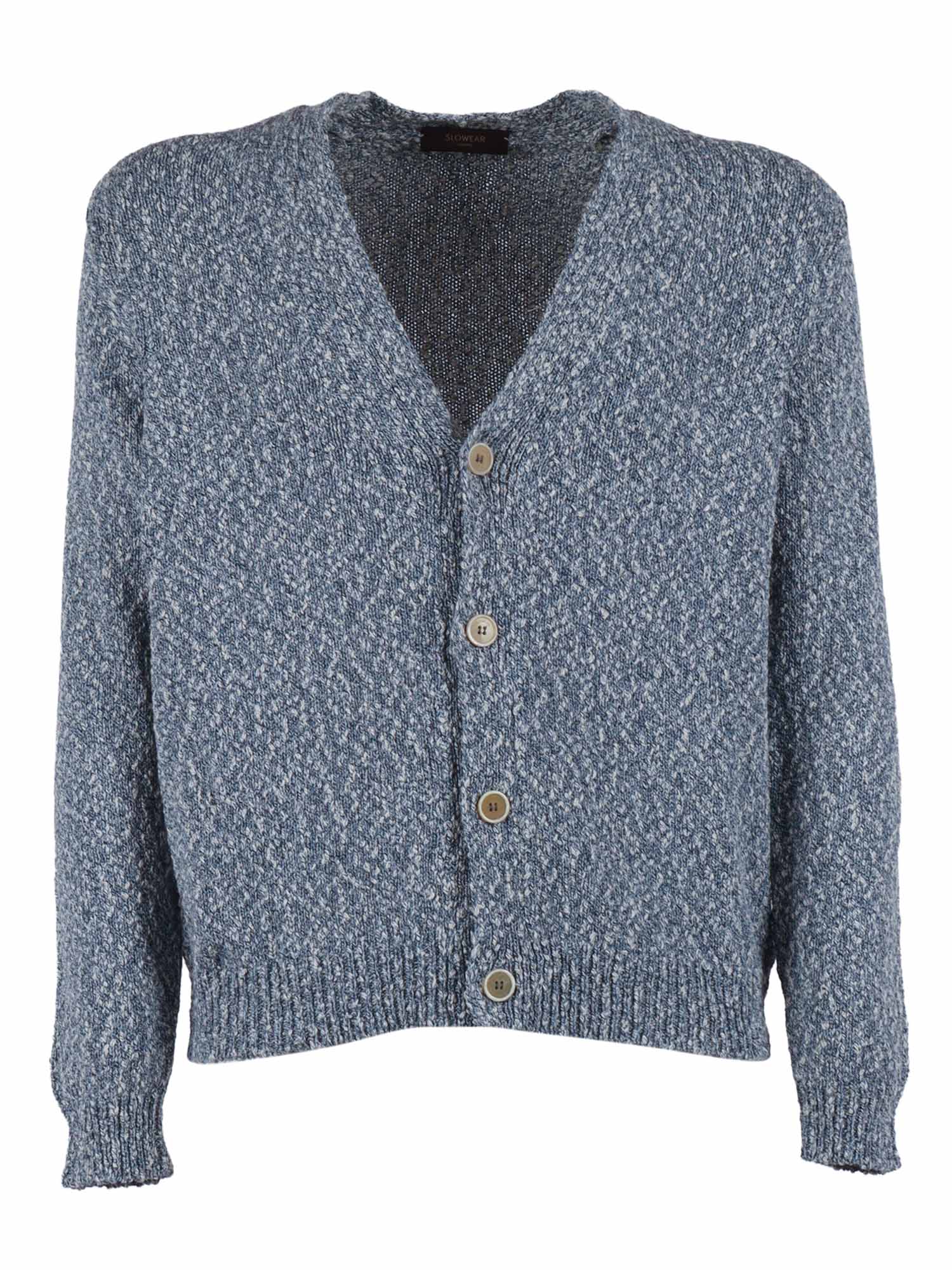 CARDIGAN Blue Cotton