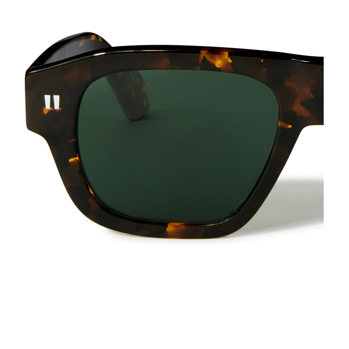 Off White OERI134 PROVIDENCE 6055 Havana Green Marrone Acetate Occhiali Da Sole