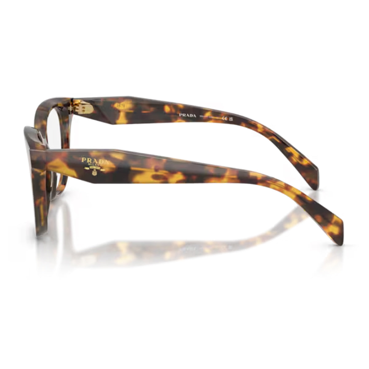 Prada PR C11V 14L1O1 Miele Tartarugato Havana Acetate Occhiali Da Vista
