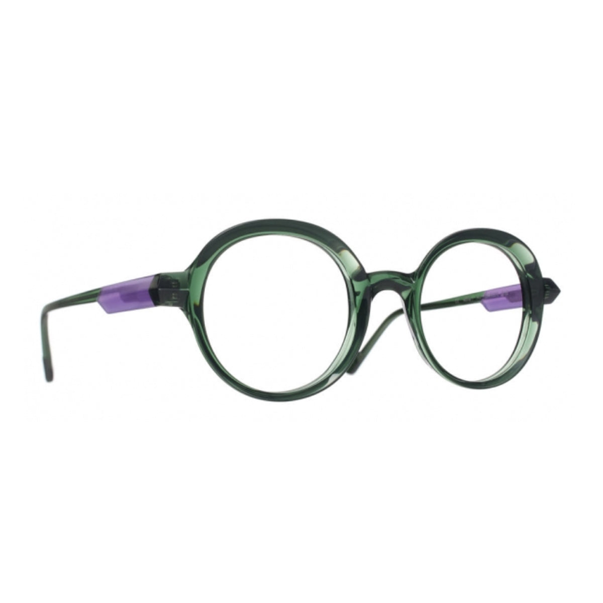 Caroline Abram Manon 318 Green Purple Verde Acetate Occhiali Da Vista