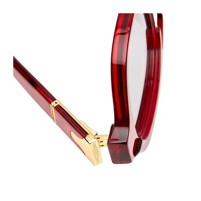 Kuboraum Maske S6 RED Dark Rosso Acetate/metal Occhiali Da Sole