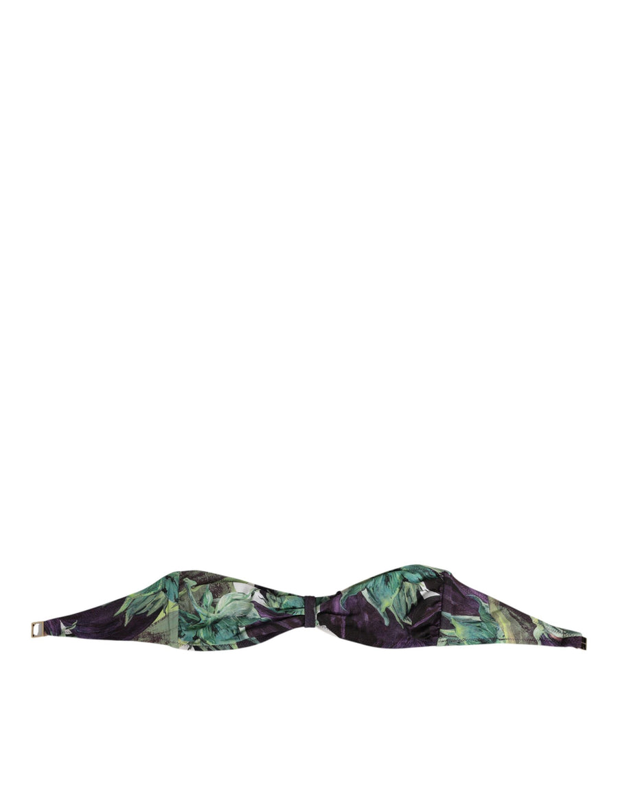 Dolce & Gabbana 72% Nylon bikini top in multicolor