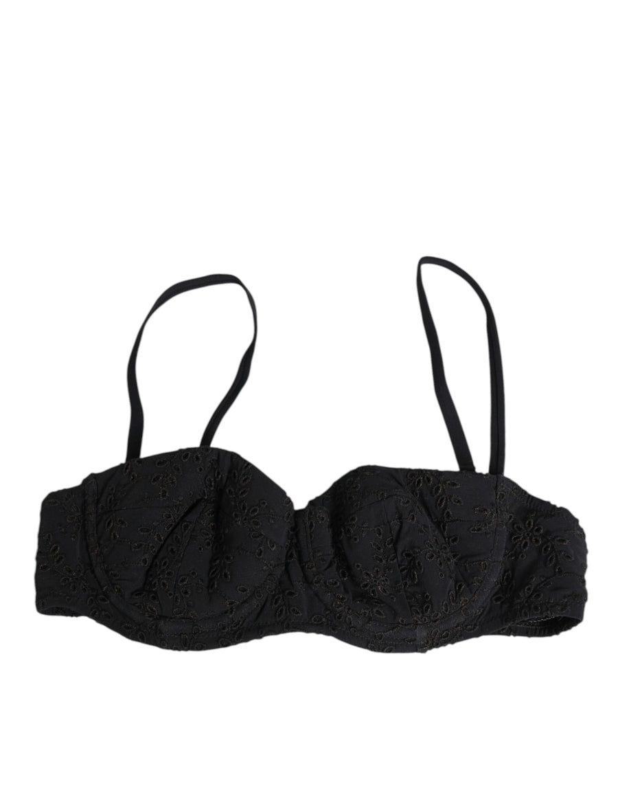 Dolce & Gabbana 75% Polyamide bra in black