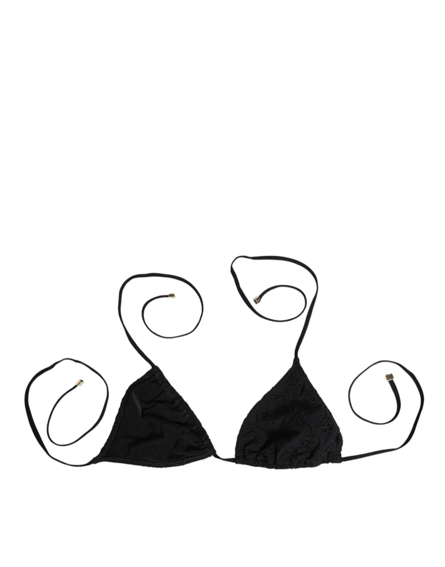 Dolce & Gabbana 75% Polyamide bikini top in black