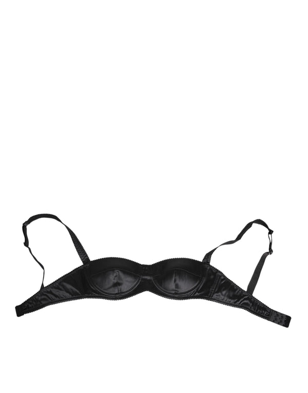 Dolce & Gabbana 94% Silk bra in black