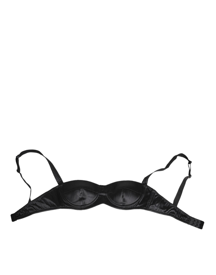 Dolce & Gabbana 94% Silk bra in black