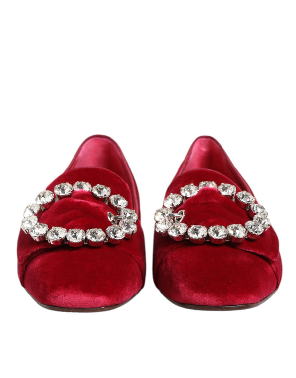 Dolce & Gabbana 79% Cotton flat in red