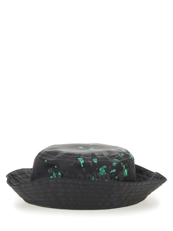 Bucket Hat With Logo Black Polyester