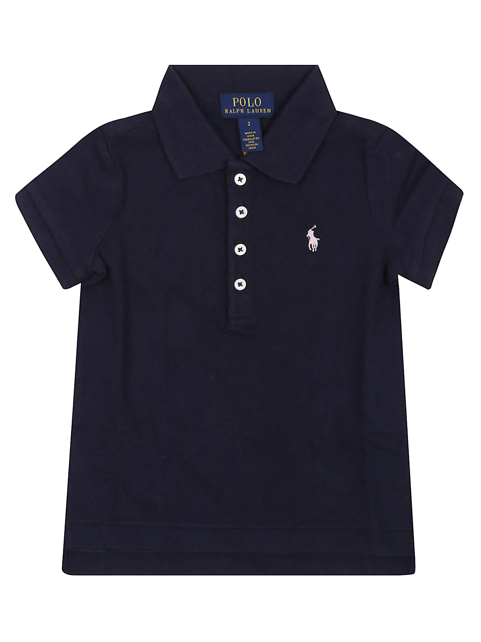 Ss Polo Shir-tops-knit Blue Cotton Ea