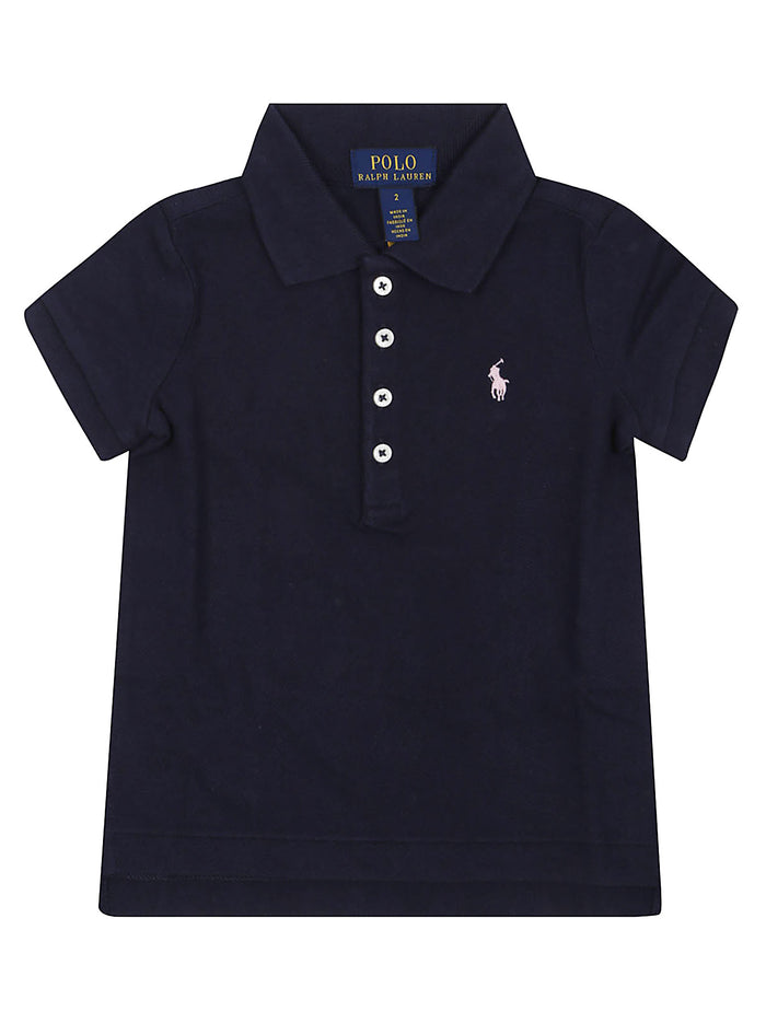 Ss Polo Shir-tops-knit Blue Cotton Ea