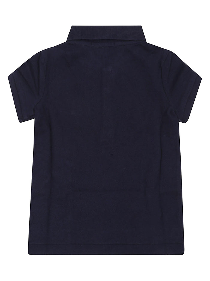 Ss Polo Shir-tops-knit Blue Cotton Ea