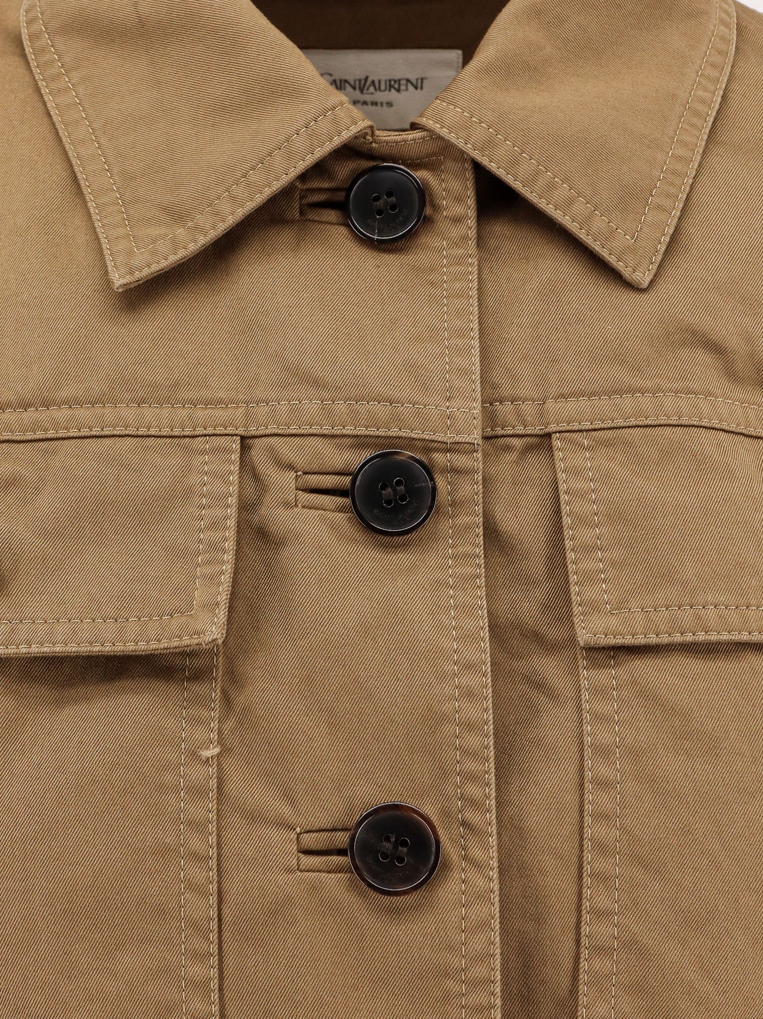 Saint Laurent Jackets Beige Cotone Certificato