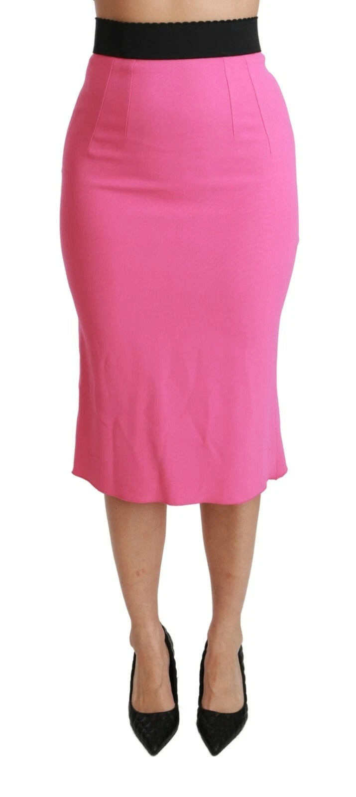 Dolce & Gabbana 51% Viscose skirt in pink — view 2
