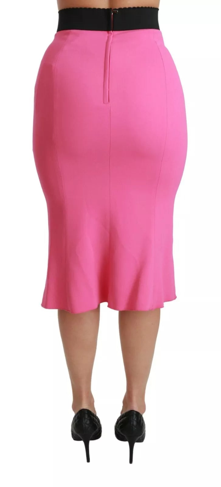 Dolce & Gabbana 51% Viscose skirt in pink — view 3