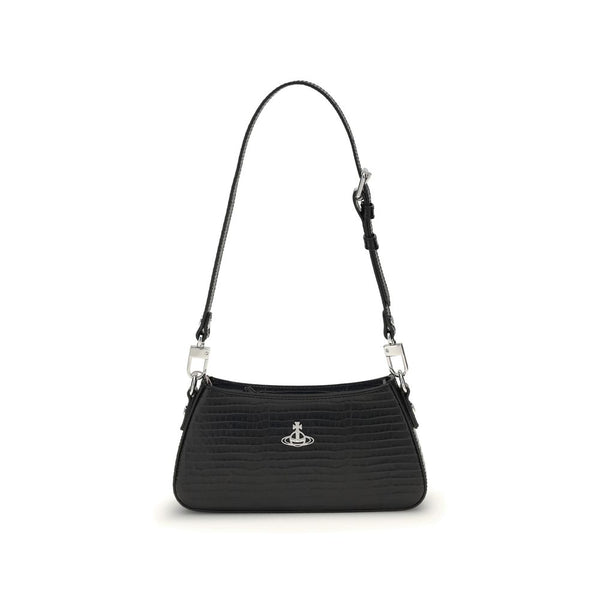 Vivienne Westwood 100% Calf Leather shoulder bag in black